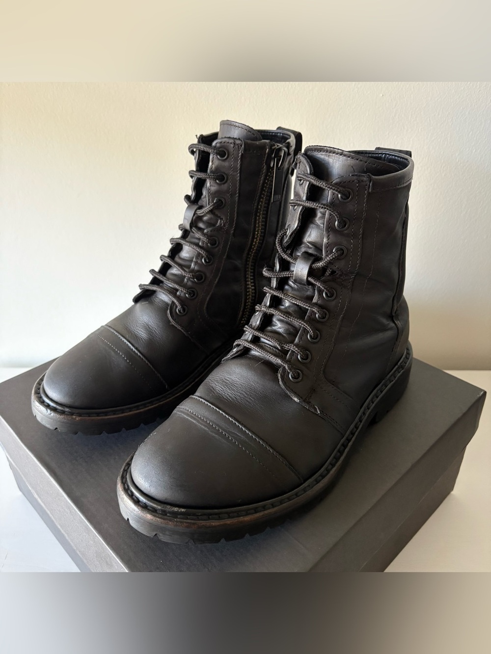 Thursday Boot Co. Casa Moto Boot in Matte Black Leather, size Men’s 6 wide